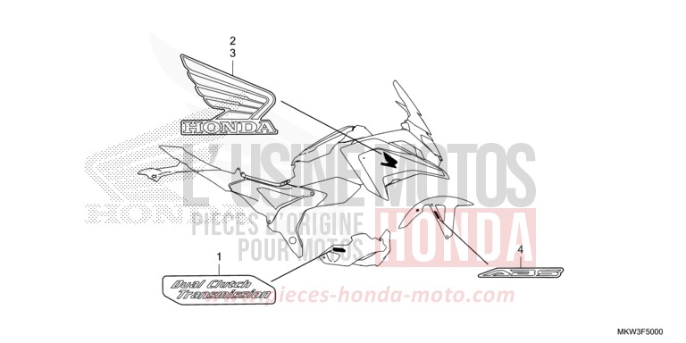 MARQUE/RAYURE von NC750X DCT MAT BALLISTIC BLACK METALLIC (NHA86) von 2021